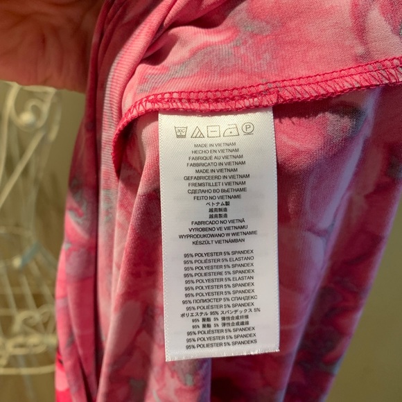 MICHAEL KORS Pink Floral Mini Dress W/Long Sleeves - Picture 8 of 8